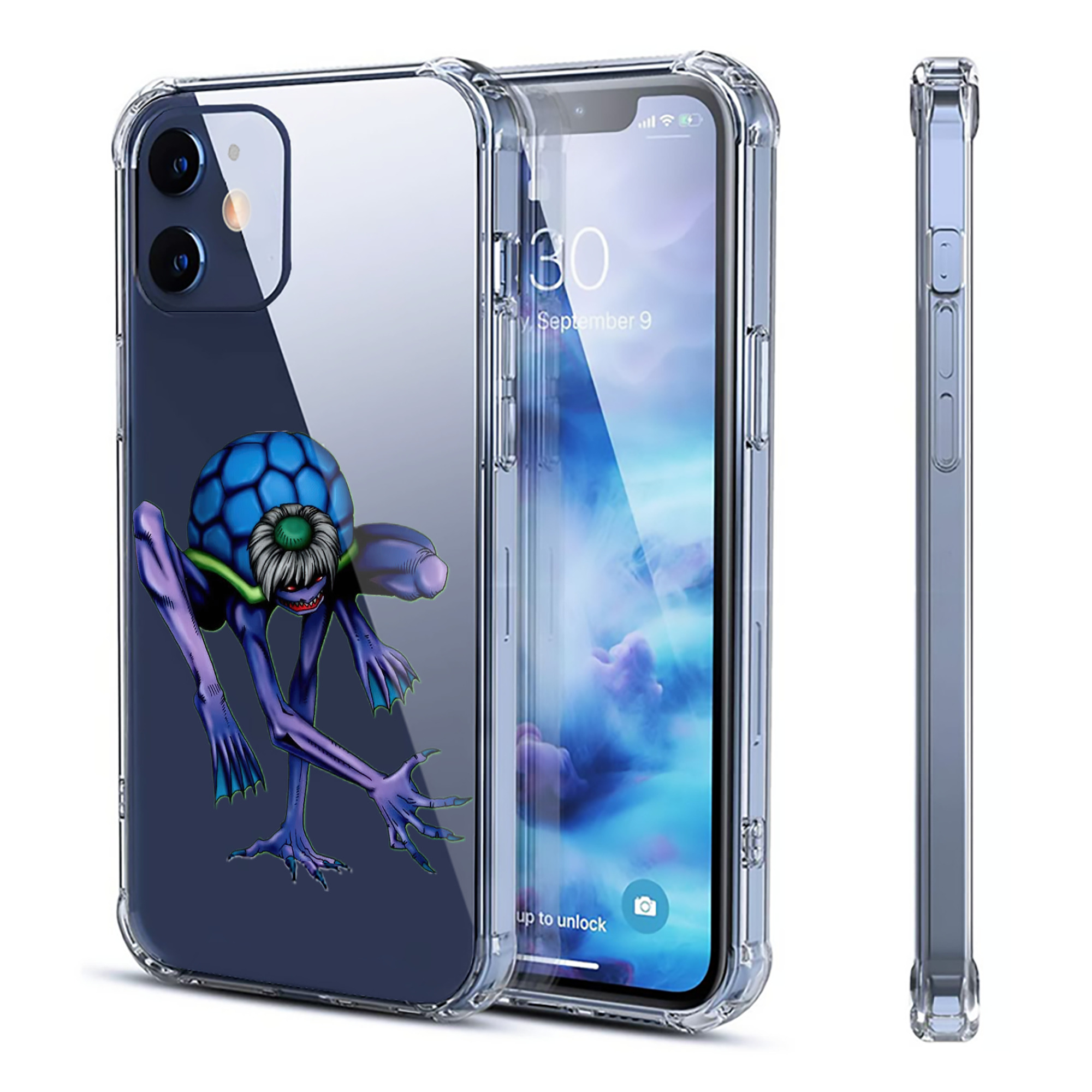 （画像用） 遊☆戯☆王 Yu-Gi-Oh! 【iPhone 12シリーズ対応】透明スマホケース（クリアソフトケース）